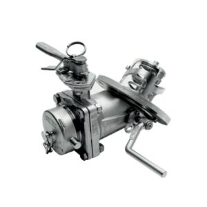 Cụm van xả đáy Univalve DN80 (3") góc xả 45°, dùng trên bồn, xi téc