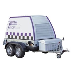 Máy phun rửa áp lực cao 1000 bar gắn rơ-moóc,dẫn động diesel
