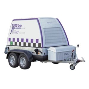 Máy phun rửa áp lực cao 1500 bar gắn rơ-moóc,dẫn động diesel