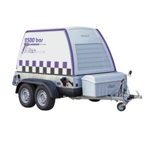 Máy phun rửa áp lực cao 2500 bar gắn rơ-moóc,dẫn động diesel