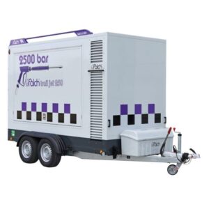 Máy phun rửa áp lực cao 2500 bar kéo theo,dẫn động diesel