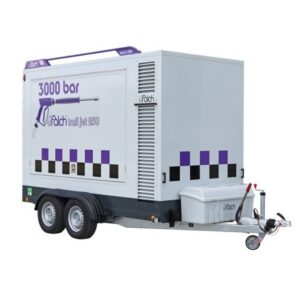 Máy phun rửa áp lực cao 3000 bar kéo theo,dẫn động diesel