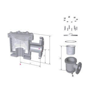 Hộp lọc bùn dạng tròn thân thép tấm Sun Korea