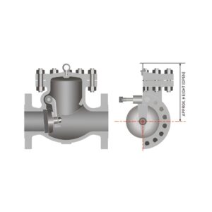 Van một chiều kiểu bản lề API Class 1500 Sun Korea